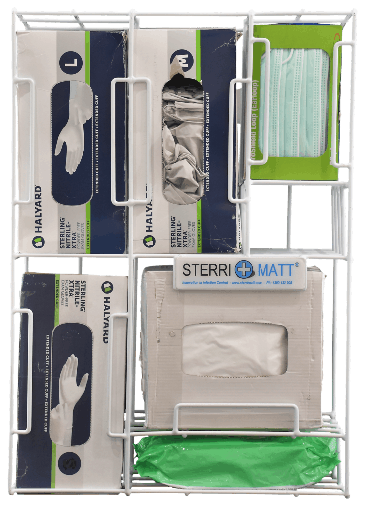 Sterri-Matt ® Mini PPE Organiser: SMATT-WCS3 with PPE Consumables