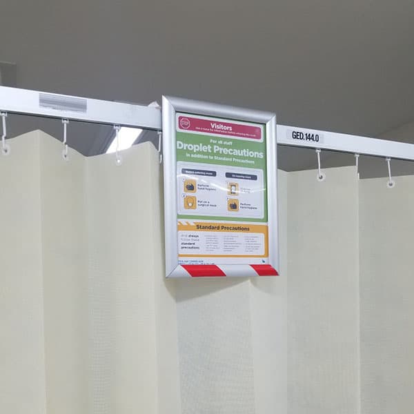 Sterri-Matt® Cubicle Clip-on Warning Sign